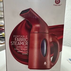 Red Portable Fabric Steamer